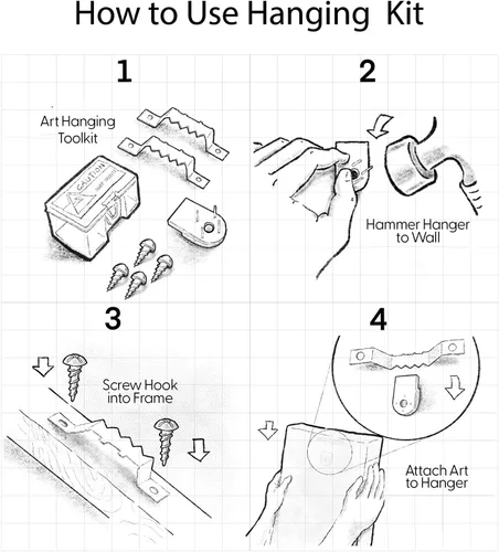Miniatura 5 de SIGNFORD Lienzo decorativo para pared de sala de estar, dormitorio, hogar, obras de arte, bosque abstracto, listo para colgar, 16 x 24 pulgadas