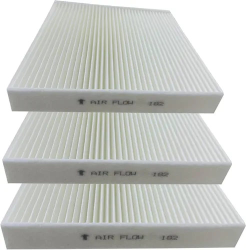 Miniatura 2 de Paquete de 3 filtros de aire para cabina BW182 blancos para Civic, CR-V, CR-Z, Fit, HR-V, Insight. Reemplazo para CF11182, CP182, 80292-TF0-G01