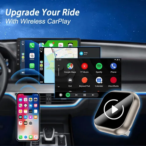 Miniatura 7 de Adaptador inalámbrico Carplay para BMW X6 2017 2018 2019 2020, adaptador CarPlay 2 en 1 convertido con cable a inalámbrico, Plug and Play, conexión