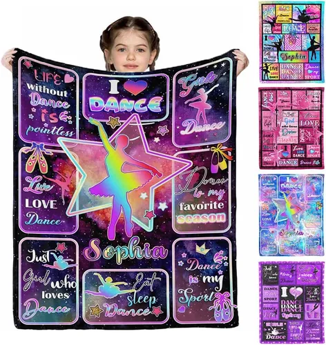 Miniatura 25 de D-Story Mantas personalizadas, mantas personalizadas con nombre, manta americana, manta africana para niña, mantas personalizadas para niños