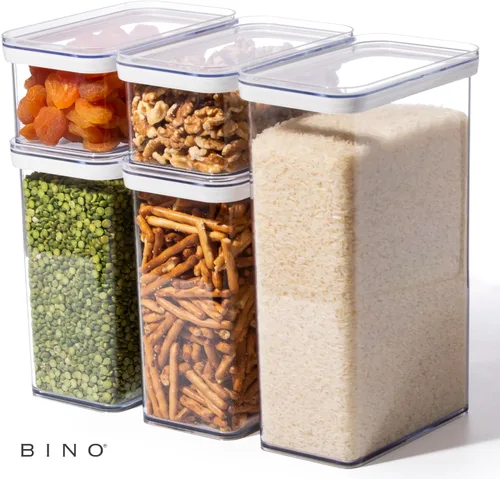 Miniatura 7 de BINO Contenedores de almacenamiento de alimentos - 2.4L THE SNAP+COLLECTION Contenedores de almacenamiento herméticos con tapas Organización