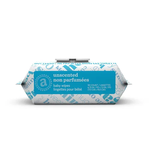 Miniatura 2 de Amazon Elements Toallitas para bebé, sin perfume, 810 unidades, paquetes abatibles