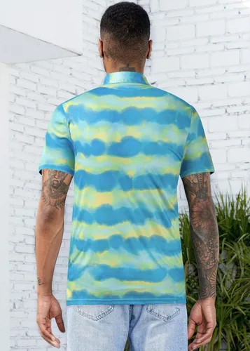 Miniatura 10 de TAPULCO Camisetas tipo polo de secado rápido para hombre, diseño de camuflaje, atléticas, ligeras, transpirables, casuales, para golf