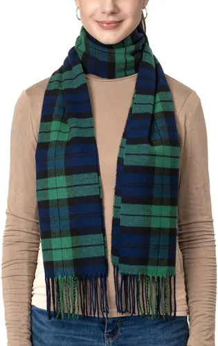 Miniatura 2 de Bufanda de invierno Achillea suave y cálida, de tartán, a cuadros, de cachemira, unisex
