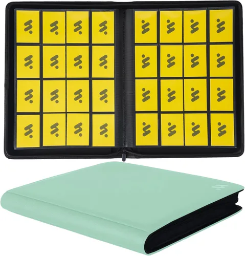 Miniatura 15 de Premium Carpeta de cartas con más de 1000 bolsillos, carpeta de álbum de 16 bolsillos para cartas coleccionables sin anillas, carpeta de bolsillo