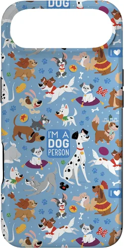 Miniatura 27 de Disney Funda azul para iPhone 17 con texto en inglés "Dogs I'm a Dogperson