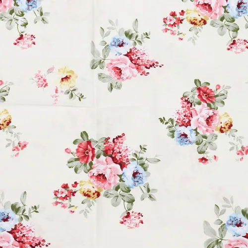 Miniatura 8 de Juego de 2 fundas de almohada de algodón azul suave, fundas de almohada de tamaño Queen con estampado floral con cierre de sobre, 20 x 30 pulgadas