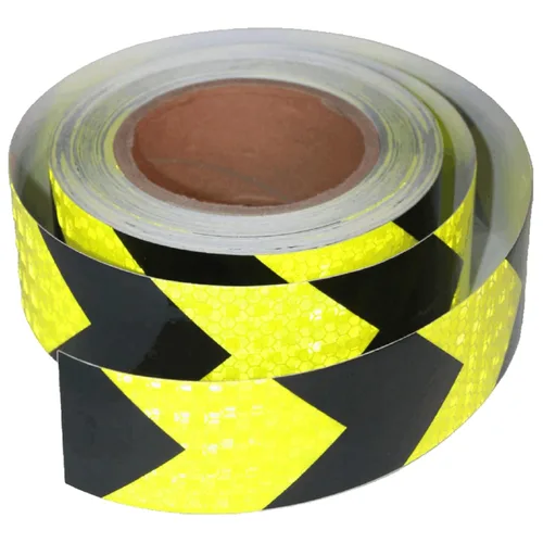 Cinta Reflectante de 2 pulgadas X 66 pies, Cinta de Marcado Industrial de Advertencia de Seguridad de Conspicuidad de Peligro Impermeable para