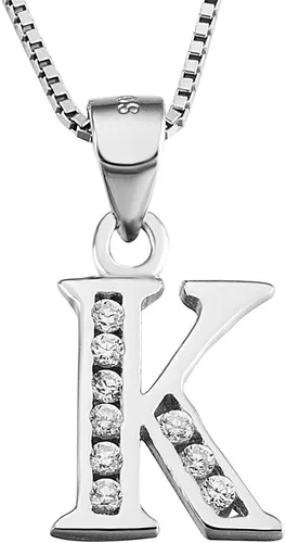 Miniatura 35 de Dijes personalizados para collar colgante con las 26 letras del alfabeto, circonita cúbica, plata esterlina S925.