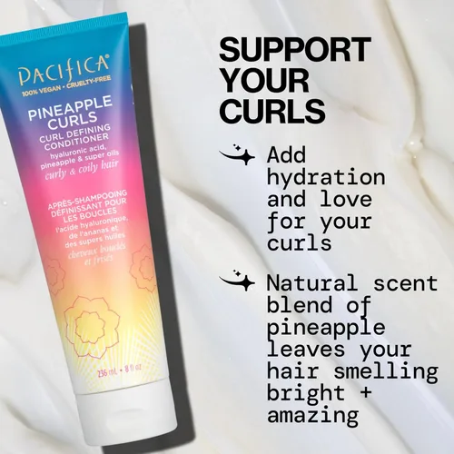 Miniatura 3 de Pacifica Juego de Champú y Acondicionador Rizos de Piña – Cuidado Capilar Definidor de Rizos para Cabello Rizado y Crespo, Realza el Volumen