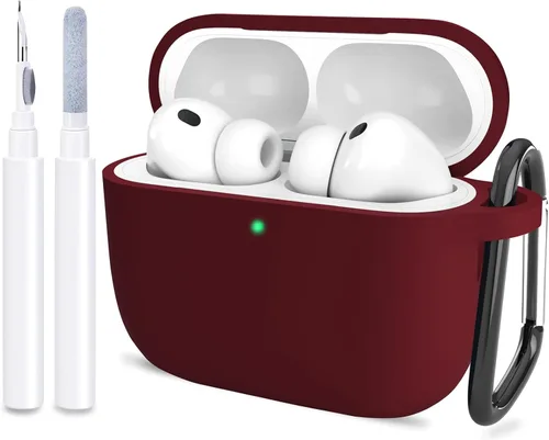 Miniatura 26 de Compatible con AirPods Pro 3, funda protectora de silicona suave con kit de limpieza de llavero para mujeres y hombres para Apple AirPods Pro de 3ª