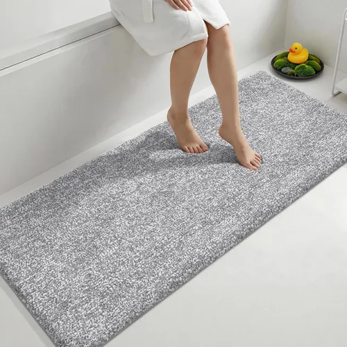 Miniatura 68 de Yimobra Alfombra de baño acolchada antifatiga, antideslizante, lavable, de microfibra suave y densa para lavabo, ducha, pies cansados, cómodo