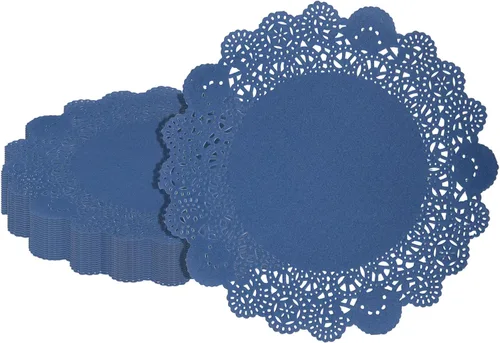 Miniatura 33 de Restaurantware Pastry Tek Blondas de Encaje de 4 x 4 Pulgadas 100 Vajilla Decorativa - Blondas de Mesa Desechables Redondas de Papel Negro