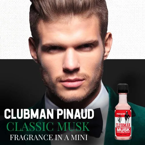 Miniatura 2 de Clubman Loción para después del afeitado de almizcle, enfría, tonifica, refresca la piel después del afeitado, 1.7 oz Almizcle clásico