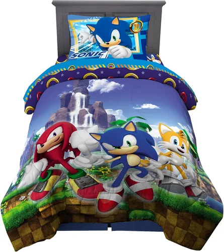 Miniatura 36 de Franco Ropa de cama súper suave para niños, juego de edredón y sábanas, 5 piezas, tamaño completo, Batman