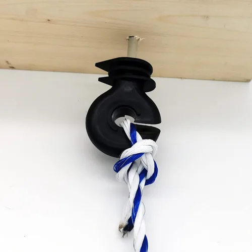 Miniatura 3 de Aislador eléctrico para valla, 60 unidades, aislador de rosca, poste de madera, aislador de poste de madera y 1 herramienta aislante gratuita (negro)