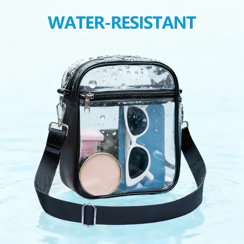 Miniatura 6 de Paxiland Clear Bag for Stadium Events Clear Purse Transparent Handbag for Sports Concerts Work Festival