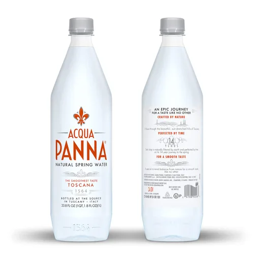 Miniatura 2 de Acqua Panna Agua natural de manantial, 33.8 onzas líquidas, botellas de plástico, paquete de 6