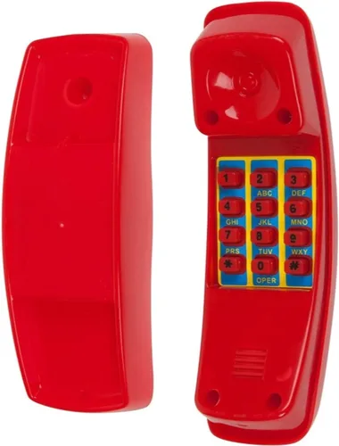 Teléfono de cosas de columpio (rojo) con etiqueta engomada del logotipo de SSS