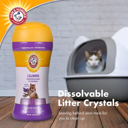 Miniatura 3 de Arm & Hammer Cristales Perfumados para Cajas de Arena para Mascotas, Manzanilla Calmante, Calma el Estado de Ánimo con Cada Uso; Cristales