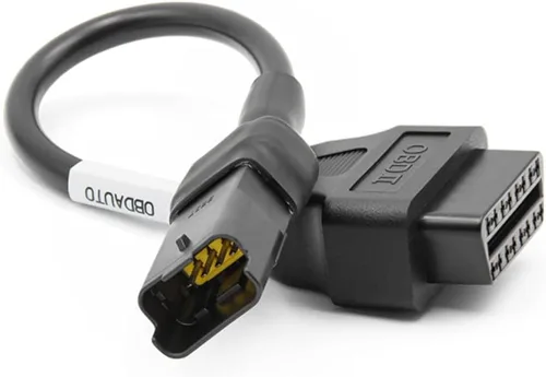 eMoto Universal 4-Pin macho a OBD2 hembra Cable adaptador de diagnóstico de motocicleta para motocicletas Du Ca Ti