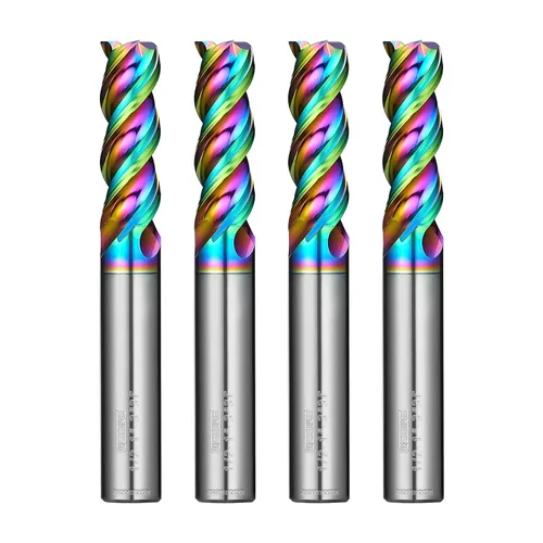 Miniatura 16 de Fresas WEXWE Tools Serie DLC de carburo con extremo cuadrado, revestimiento tipo diamante, fresa para aluminio, cobre, aleaciones de magnesio