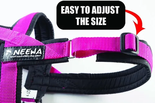 Miniatura 7 de Neewa Arnés deportivo (XS, azul), arnés acolchado para perro, con mango de control, fácil de poner y quitar