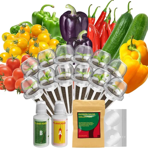 Miniatura 7 de inbloom Kit de 12 cápsulas de semillas de flores para AeroGarden, iDOO, Ahopegarden, sistema de cultivo hidropónico MUFGA, incluye caléndula