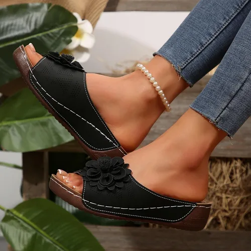 Miniatura 4 de Sandalias ortopédicas para mujer, con soporte de arco, sandalias de verano elegantes, pantuflas ortopédicas, cómodas, zapatos para caminar
