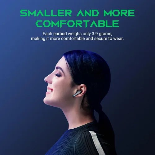 Miniatura 4 de Black Shark Auriculares Inalámbricos Verdaderos para Juegos, Bluetooth 5.3 con Modo de Música, 30 Horas de Tiempo de Reproducción, Llamadas Estéreo