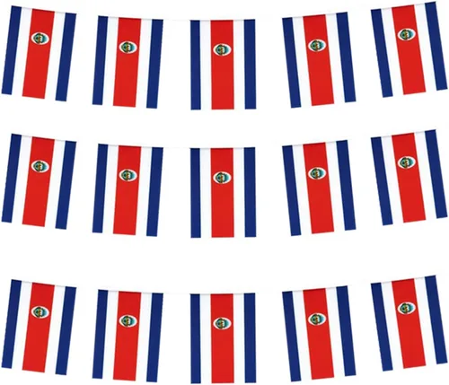 Miniatura 14 de Bandera de Colombia, bandera colombiana, pequeña cadena de banderas de Colombia, mini banderas colombianas, utilizada para fiestas, escuela, eventos