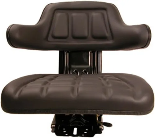 Miniatura 2 de Nuevo asiento de tractor universal negro con base y pistas compatible con Ford New Holland Case-IH