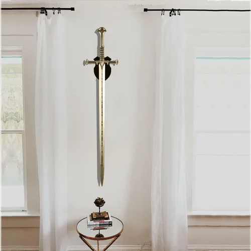 Miniatura 6 de WANLIAN Soporte de pared para espada, soporte de espada, gancho de pared, soporte de pared para espada, daga, hacha, keyblade sin pantalla vertical