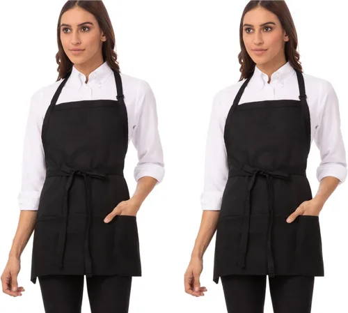 Miniatura 9 de Chef Works - Delantal unisex de tres bolsillos