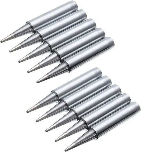 Miniatura 6 de 10 puntas de repuesto para soldador de 2,952.8 ft sin plomo, punta de soldadura de hierro para radio Hakko, TENMA, ATTEN, QUICK, Aoyue, Yihua