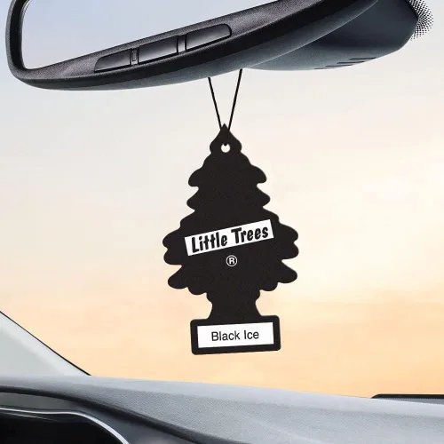 Miniatura 3 de Little Trees - Ambientador de árbol pequeño, Black Ice, paquete de 24