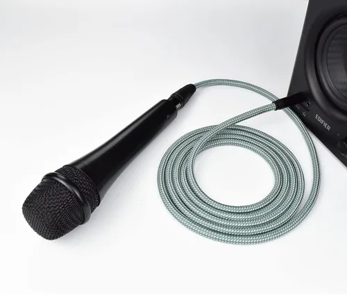 Miniatura 7 de Cable de micrófono hembra de 1/8 a XLR de 6.6 pies XLR hembra a estéreo de 0.138 in, cable auxiliar mini TRS, desequilibrado, trenzado de nailon