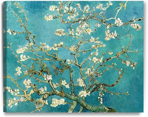 Miniatura 44 de Serie de pinturas de Vincent Van Gogh (favoritos). Reproducción de arte clásico de Van Gogh, impreso en lienzo Noche estrellada