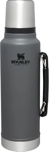 Miniatura 14 de Stanley Botella clásica legendaria al vacío de 1 cuarto de galón, boca ancha con tapa de taza a prueba de fugas, mantiene las bebidas calientes