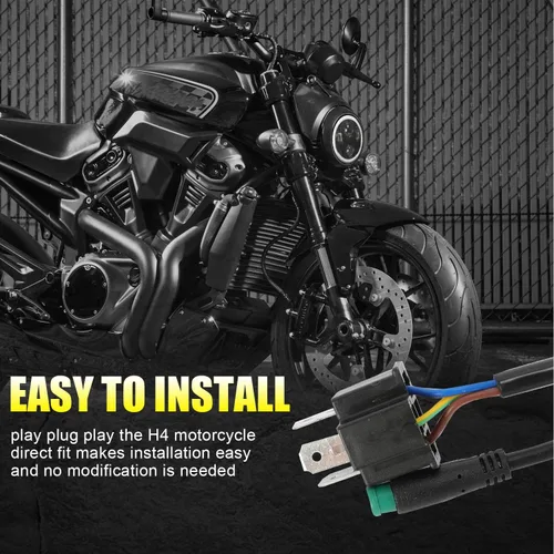 Miniatura 7 de SUNPIE 5-3/4 5.75 Pulgadas RGBW Faro de motocicleta Compatible con Sportster XL883 XL1200 Compatible con Dyna Low Rider Wide/Super Glide
