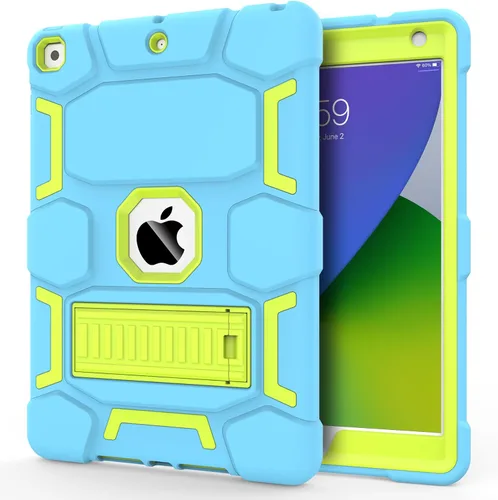 Miniatura 43 de CCMAO Funda para iPad de 6ª/5ª generación (9.7 pulgadas, 2018/2017), iPad Air de 2ª generación (2014) con soporte, funda protectora híbrida a prueba