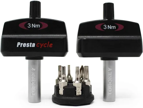 Miniatura 8 de Prestacycle Mini Bike TorqKeys - Herramienta de par preestablecida con 6 puntas y soporte - Compatible con broca hexagonal estándar de 1/4" - Elige