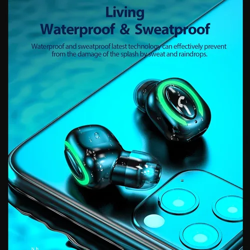 Miniatura 7 de Xmenha Mini auricular individual inalámbrico discreto auricular pequeño auricular Bluetooth auricular de un solo oído auricular auricular micrófono