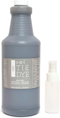 Miniatura 18 de SEI - Kit de teñido anudado aguamarina, tinte de tela para grupos grandes, 1 cuarto de galón (32 onzas), tinte teñido anudado premezclado, tinte