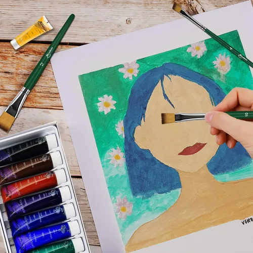 Miniatura 4 de MIRTUSO Art Supplies - Juego de 27 piezas de arte con caballete de mesa, caballete de mesa A3, tablero de dibujo y boceto para artistas