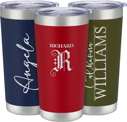 Miniatura 25 de Vasos de viaje personalizado de 20 y 30 onzas, con aislamiento