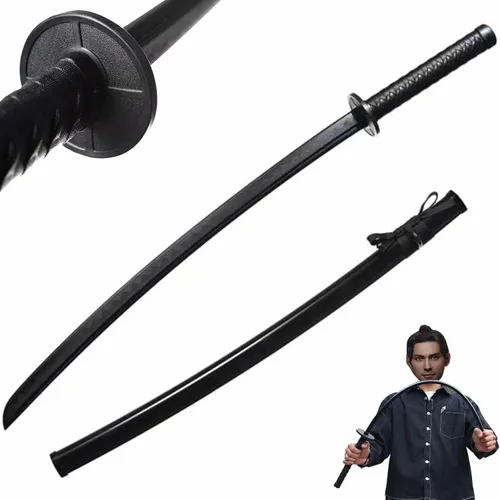 Espada de entrenamiento de polipropileno para artes marciales, espada Katana de práctica con funda, para juegos de rol y actuaciones en escenario