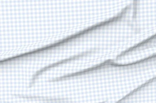 Miniatura 4 de Spoonflower Tela – Cuadros a cuadros Chambray Azul Blanco Clásico País Tradicional Impreso en Petal Signature Cotton Fabric by the Yard – Coser