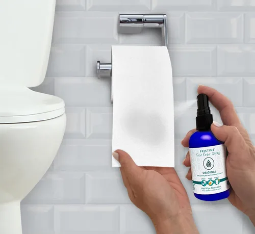Miniatura 2 de Pristine Spray de papel higiénico: como se ve en Shark Tank, la alternativa más natural a las toallitas húmedas desechables y las toallitas