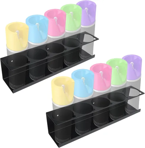 Miniatura 10 de RealPlus Soporte para latas de aerosol en aerosol, soporte para botellas de 5 latas, de acero resistente, montado en la pared, para garaje y espacio